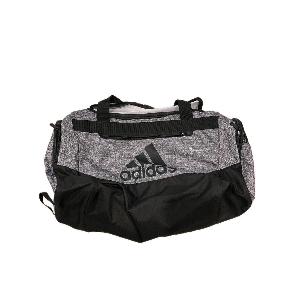 Adidas Defender Medium 20"x12"x10" Black Gray Duffel Bag